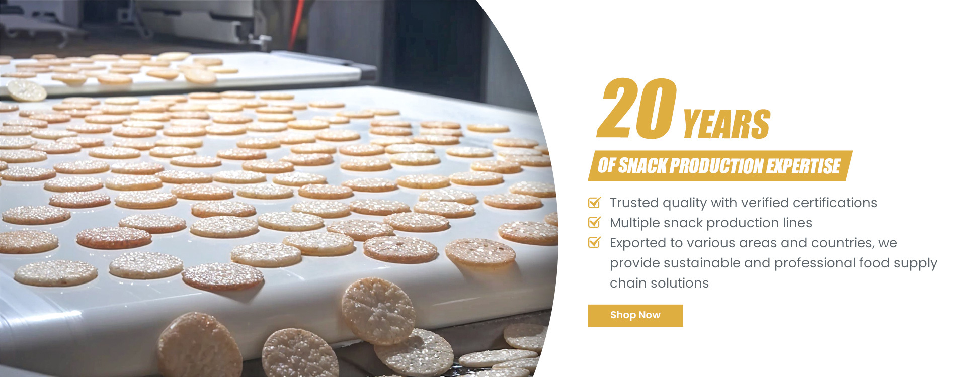 کیفیت اسنک کراکر برنج کارخانه