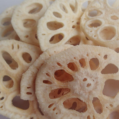 خرید چیپس سبزیجات سالم سرخ شده با خلاء دارای گواهینامه ریشه نیلوفر آبی خشک شده BRC Ou Kosher online manufacture