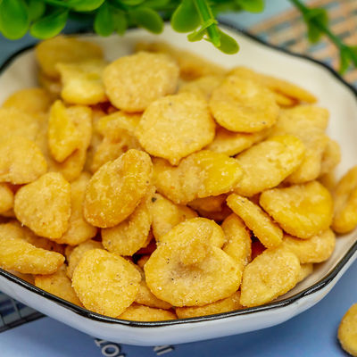 خرید اسنک لوبیا فاوا BRC کوشر با طعم گوجه فرنگی چیپس لوبیا پهن online manufacture