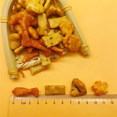 خرید غذای اسنک غلات پخته شده عجیب و غریب ژاپنی کراکر برنجی مخلوط رنگارنگ شرقی بو داده online manufacture