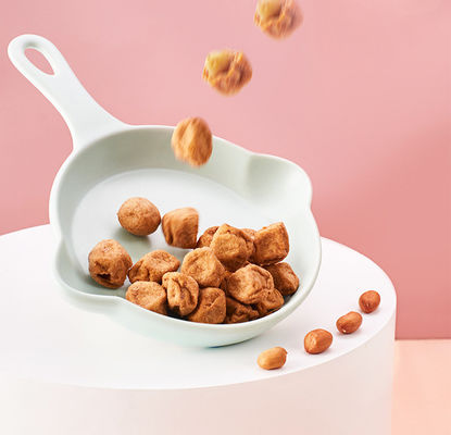 قیمت خوب پودر باربیکیو به شکل آلو بادام زمینی سرخ شده نمکی بادام زمینی با روکش راریولی آنلاین